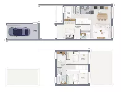 Maison neuve, 90 m²