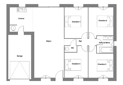 Maison neuve, 90 m²