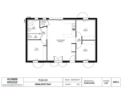 Maison neuve, 75 m²