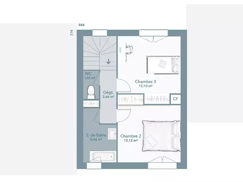 Maison neuve, 100 m² - Grambois (84240)