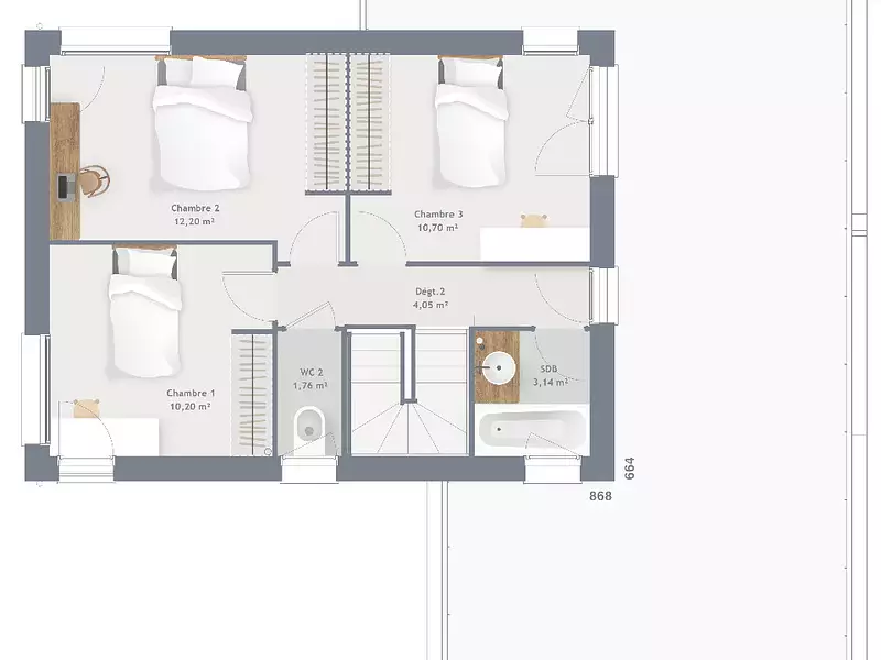 Maison neuve, 115 m² - Héricy (77850)
