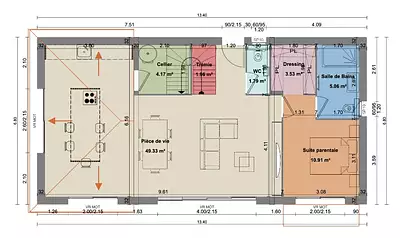 Maison neuve, 125 m²