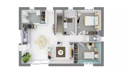 Maison neuve, 70 m²