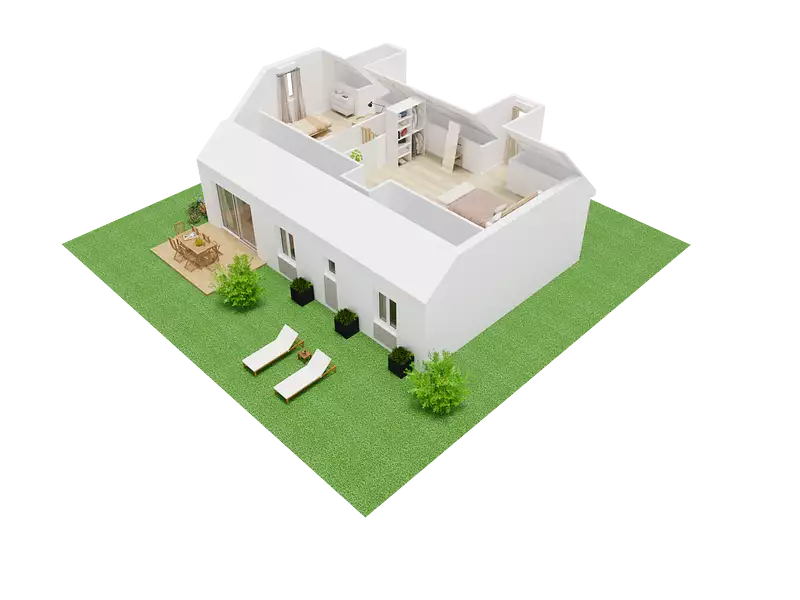 Maison neuve, 114 m² - Biville-sur-Mer (76630)