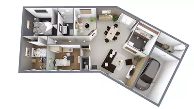Maison neuve, 81 m²