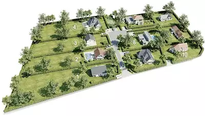 Terrain à bâtir, 1 426 m²