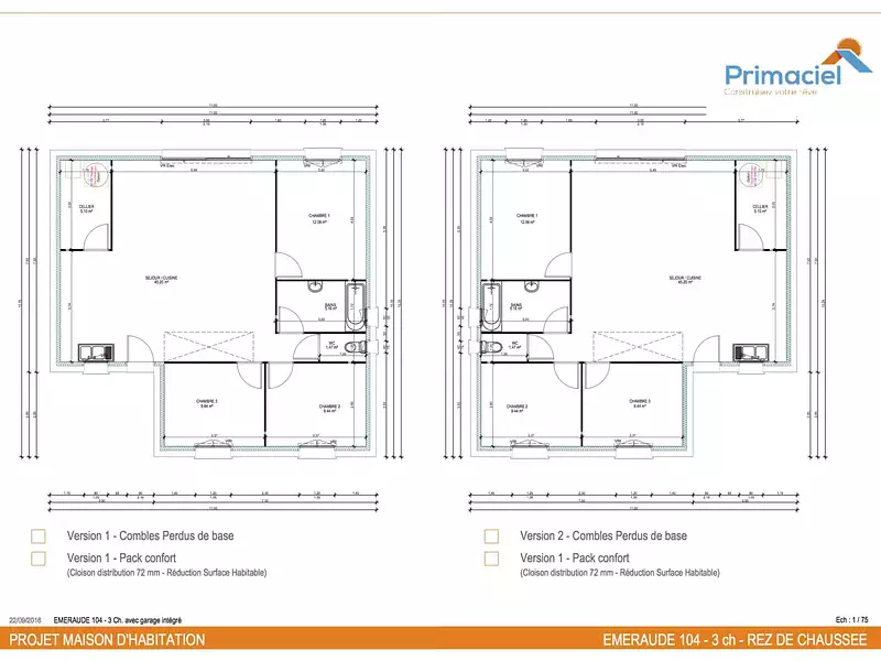 Maison neuve, 72 m² - Loir en Vallée (72340)