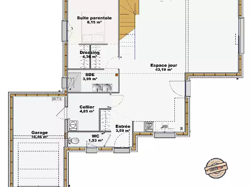 Maison neuve, 114 m² - Maroeuil (62161)