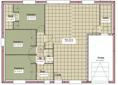 Maison neuve, 86 m²
