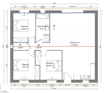 Maison neuve, 83 m²