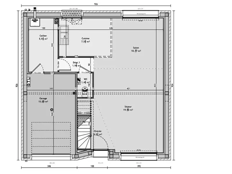 Maison neuve, 90 m² - Wingles (62410)