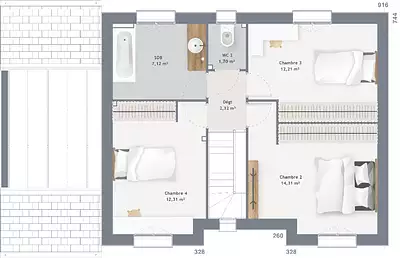 Maison neuve, 105 m²