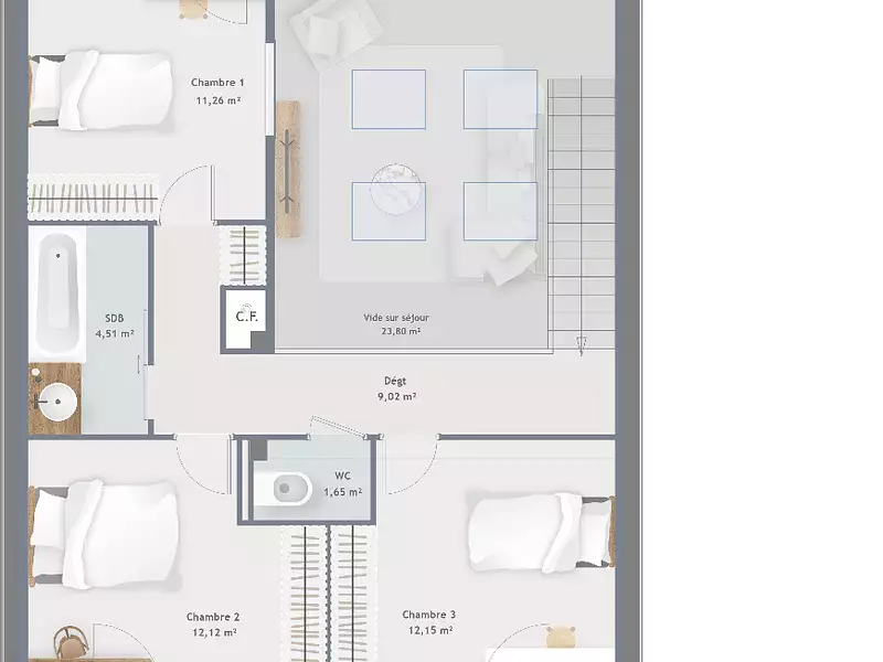 Maison neuve, 122 m² - Dammarie-les-Lys (77190)