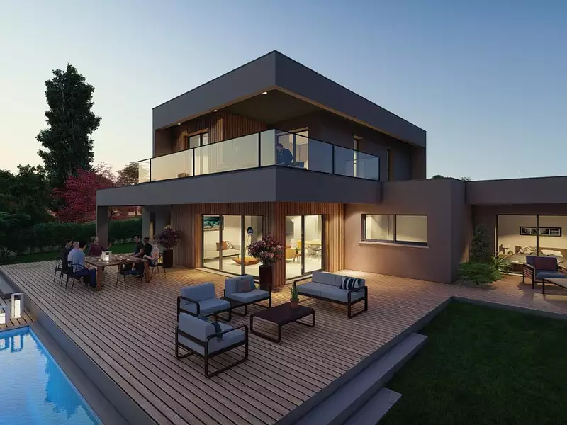 Maison neuve, 145 m² - Saint-Romain-au-Mont-d'Or (69270)