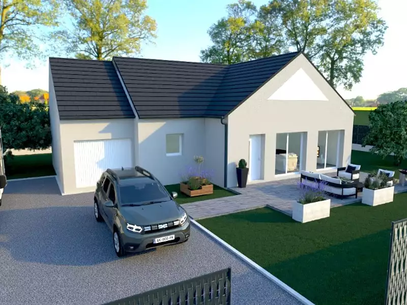 Maison neuve, 90 m² - Franqueville-Saint-Pierre (76520)