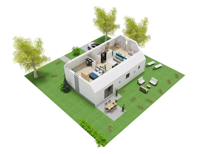 Maison neuve, 102,37 m² - Grand Bourgtheroulde (27520)