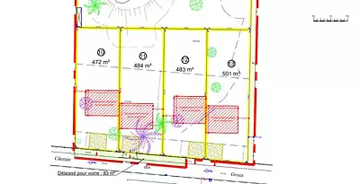 Terrain à bâtir, 501 m²