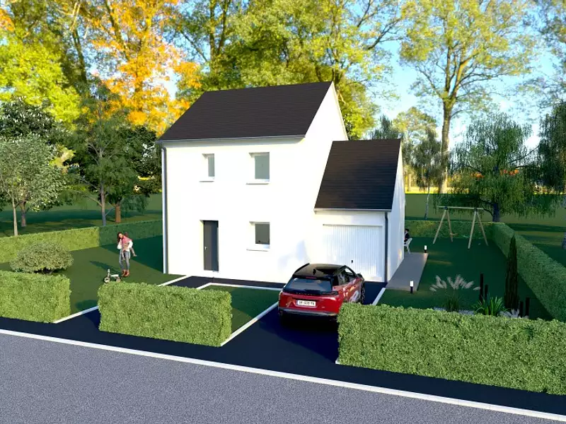 Maison neuve, 91 m² - Houppeville (76770)
