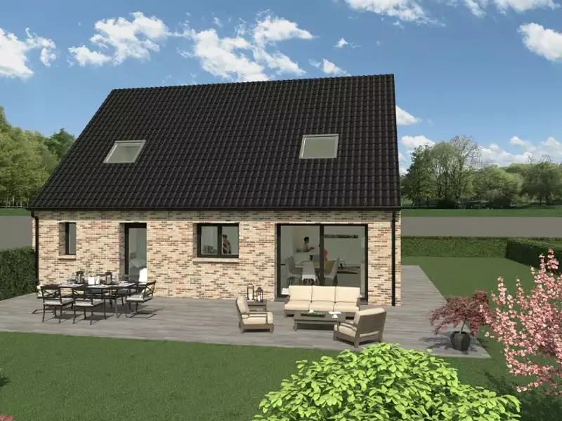 Maison neuve, 100 m² - Steenvoorde (59114)