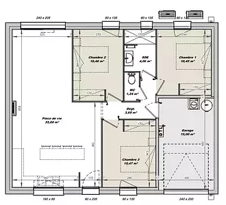 Maison neuve, 79 m²