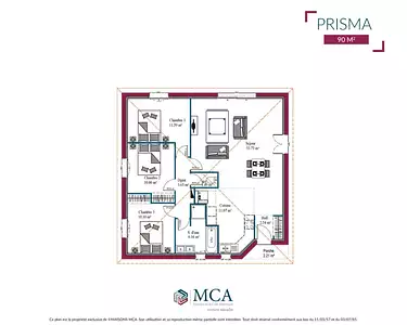 Maison neuve, 90 m²