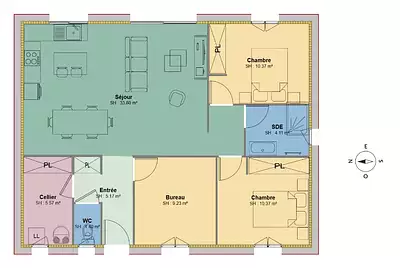 Maison neuve, 80 m²