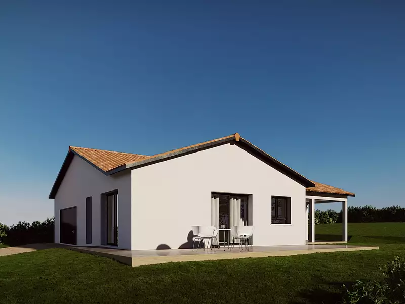 Maison neuve, 80 m² - Bâgé-Dommartin (01380)