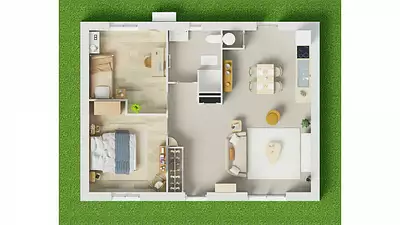 Maison neuve, 60 m²