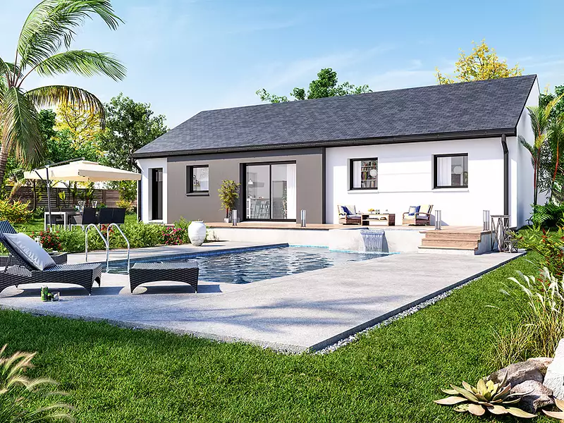 Maison neuve, 90,64 m² - Oneux (80135)