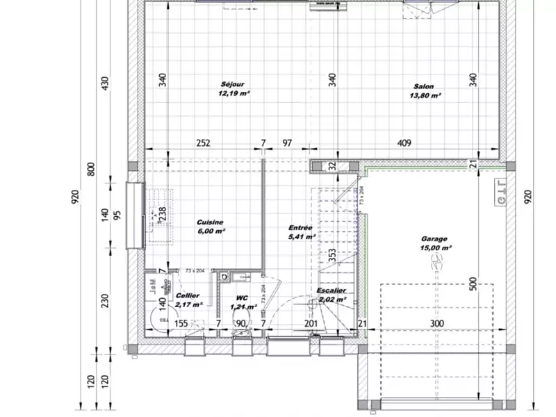 Maison neuve, 91 m² - Evin-Malmaison (62141)