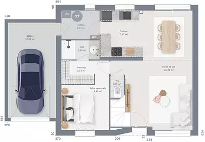 Maison neuve, 85 m²