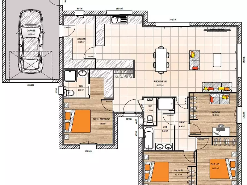 Maison neuve, 115 m² - Rablay-sur-Layon (49750)