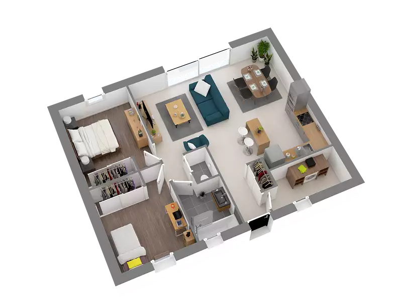 Maison neuve, 66 m² - Dol-de-Bretagne (35120)