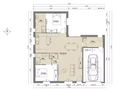 Maison neuve, 90 m²