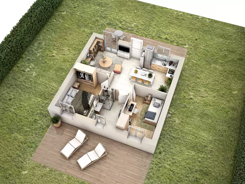 Maison neuve, 49 m² - Torcy (77200)