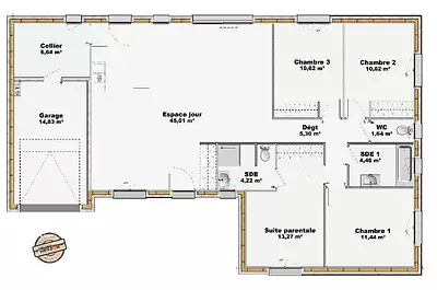 Maison neuve, 113 m²