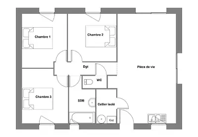 Maison neuve, 69 m²