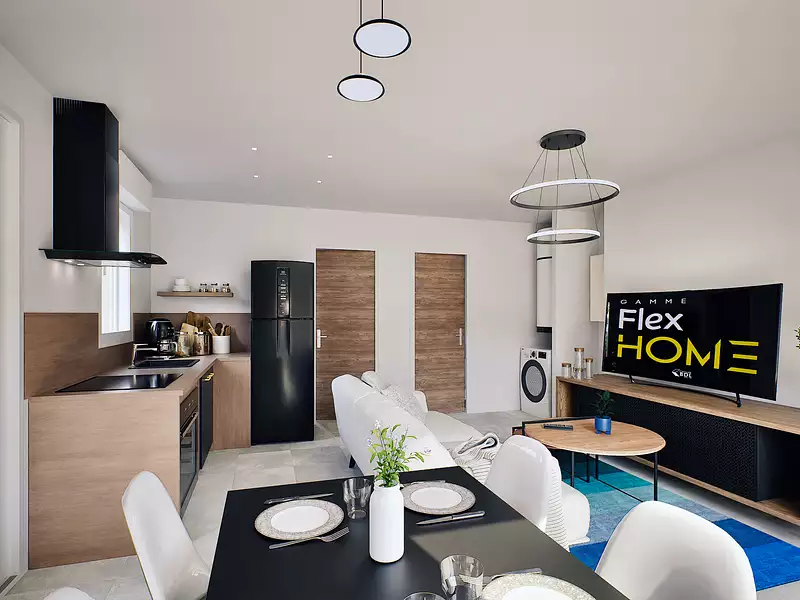 Maison neuve, 49,1 m² - Surville (27400)