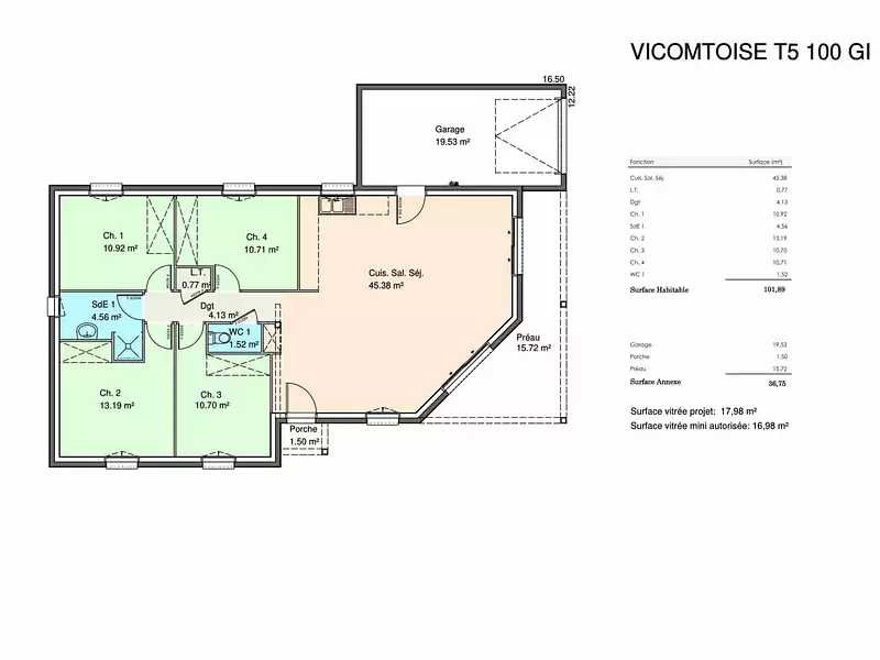 Maison neuve, 115 m² - La Bernerie-en-Retz (44760)