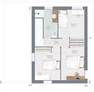 Maison neuve, 90 m²