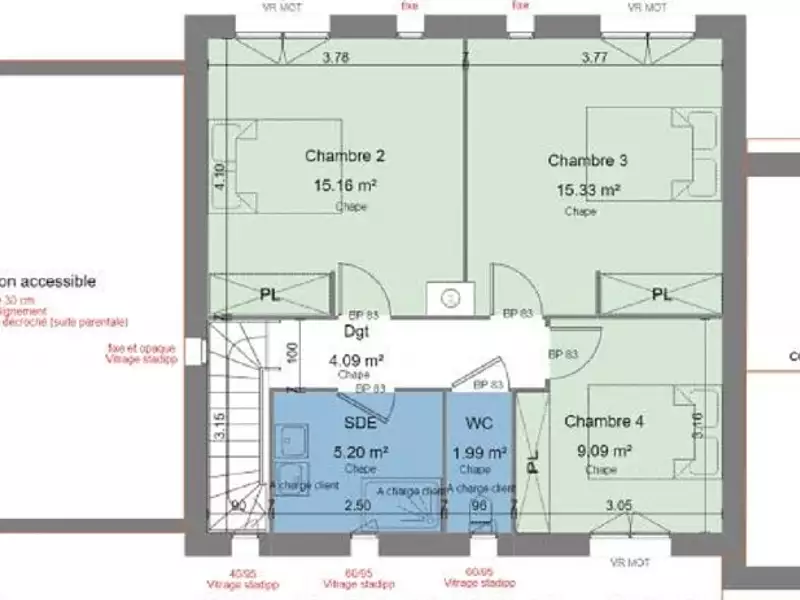 Maison neuve, 120 m² - Fontainebleau (77300)