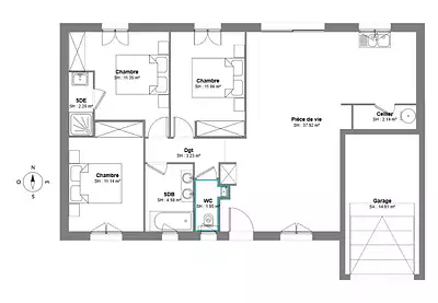 Maison neuve, 85 m²