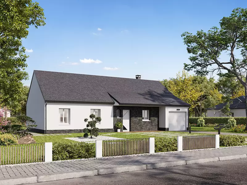 Maison neuve, 96,72 m² - Frettemeule (80220)