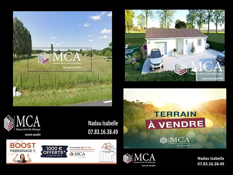 Terrain à bâtir, 790 m² - Saint-Savin (33920)