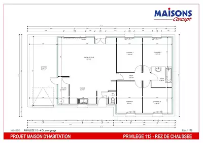 Maison neuve, 95 m²