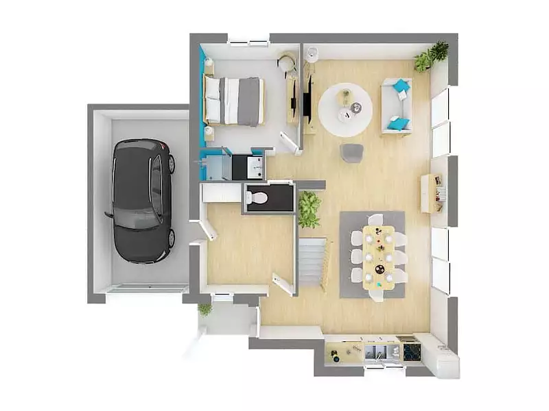 Maison neuve, 106 m² - Vallères (37190)