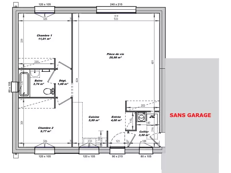 Maison neuve, 70 m² - Beauvoir-sur-Mer (85230)