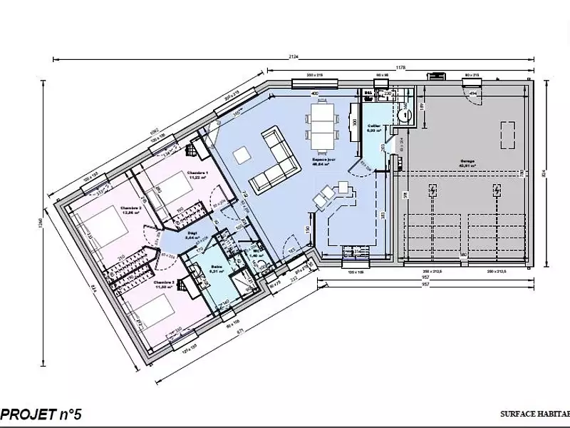 Maison neuve, 100 m² - Saint-Ouën-des-Toits (53410)