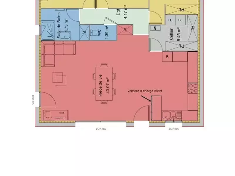 Maison neuve, 90 m² - Bonlieu-sur-Roubion (26160)