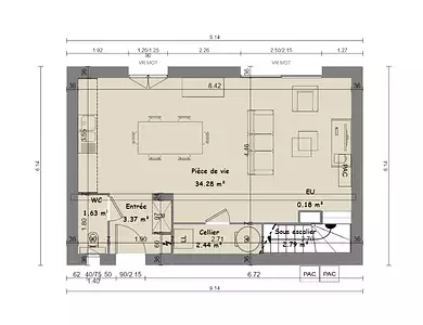 Maison neuve, 82 m²